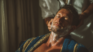 Barber Club Phuket Luxury Men's Grooming & Mobile Barber Services in Bang Tao, Phuket Davidv. 56221 Groom Receiving A Professional Shave In A Luxury C8f8c184 F0d3 4b77 8bc0 C0d802f449ed