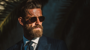 Barber Club Phuket Luxury Men's Grooming & Mobile Barber Services in Bang Tao, Phuket Davidv. 56221 Stylish Man With A Neatly Groomed Beard In A Trop C7e739e3 E1fa 482b A90e 86cea61bb03b