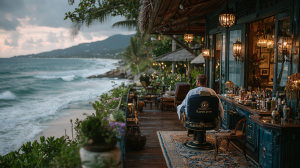 Barber Club Phuket Luxury Men's Grooming & Mobile Barber Services in Bang Tao, Phuket Davidv. 56221 A Barber Setting Up On A Villa Balcony Overlookin F5c6a83f 38ac 4343 869c 40cbfcff3330